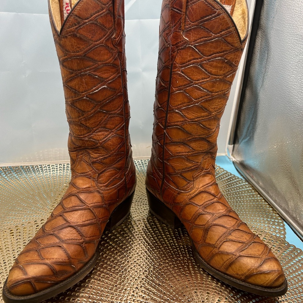 Rudel men 6 exotic print cowboy boots